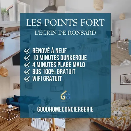 *l'ecrin De Ronsard*plage & Centre-ville * Δουνκέρκη